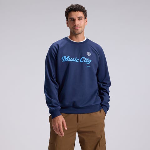 Men's Nike  Navy Tennessee Titans 2026 Rivalries Collection Dri-FIT Crew Sweatshirt