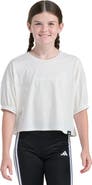 adidas Kids' Graphic Cotton Blend Puff Sleeve T-Shirt