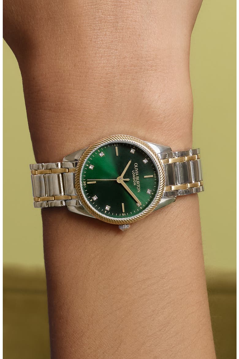 Egerton Bracelet Watch, 28mm, Alternate, color, SILVER/GOLD