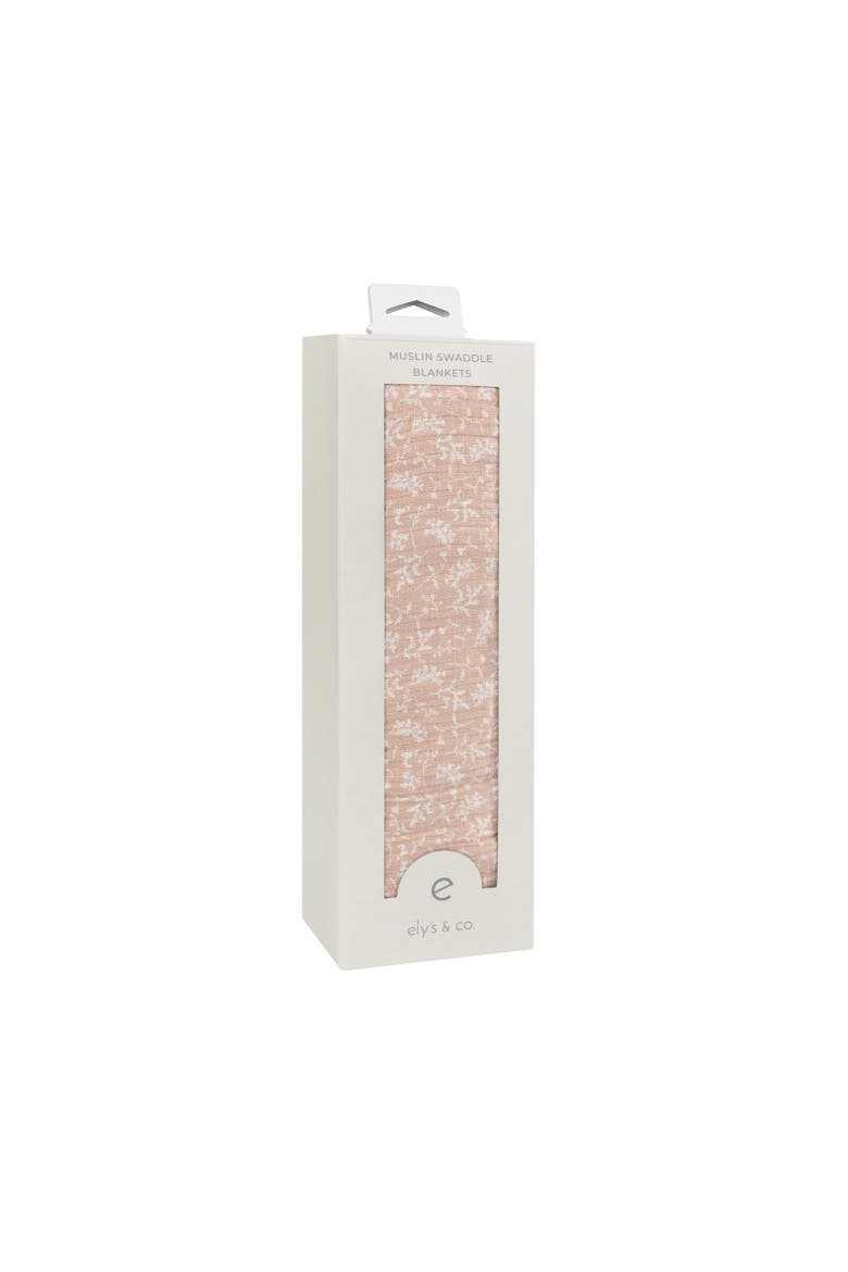 Modal French Terry Vine Collection - Muslin Swaddle, Alternate, color, Pink