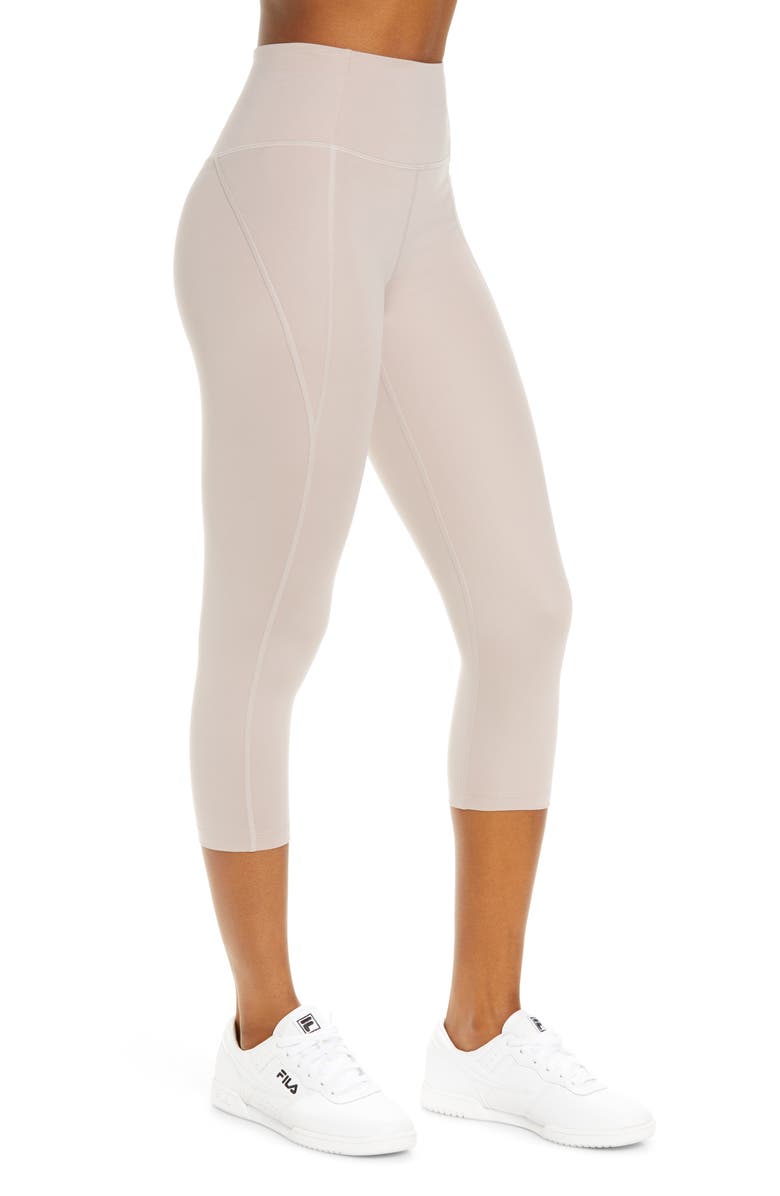 Girlfriend Collective High Waist Capri Leggings, Alternate, color, 