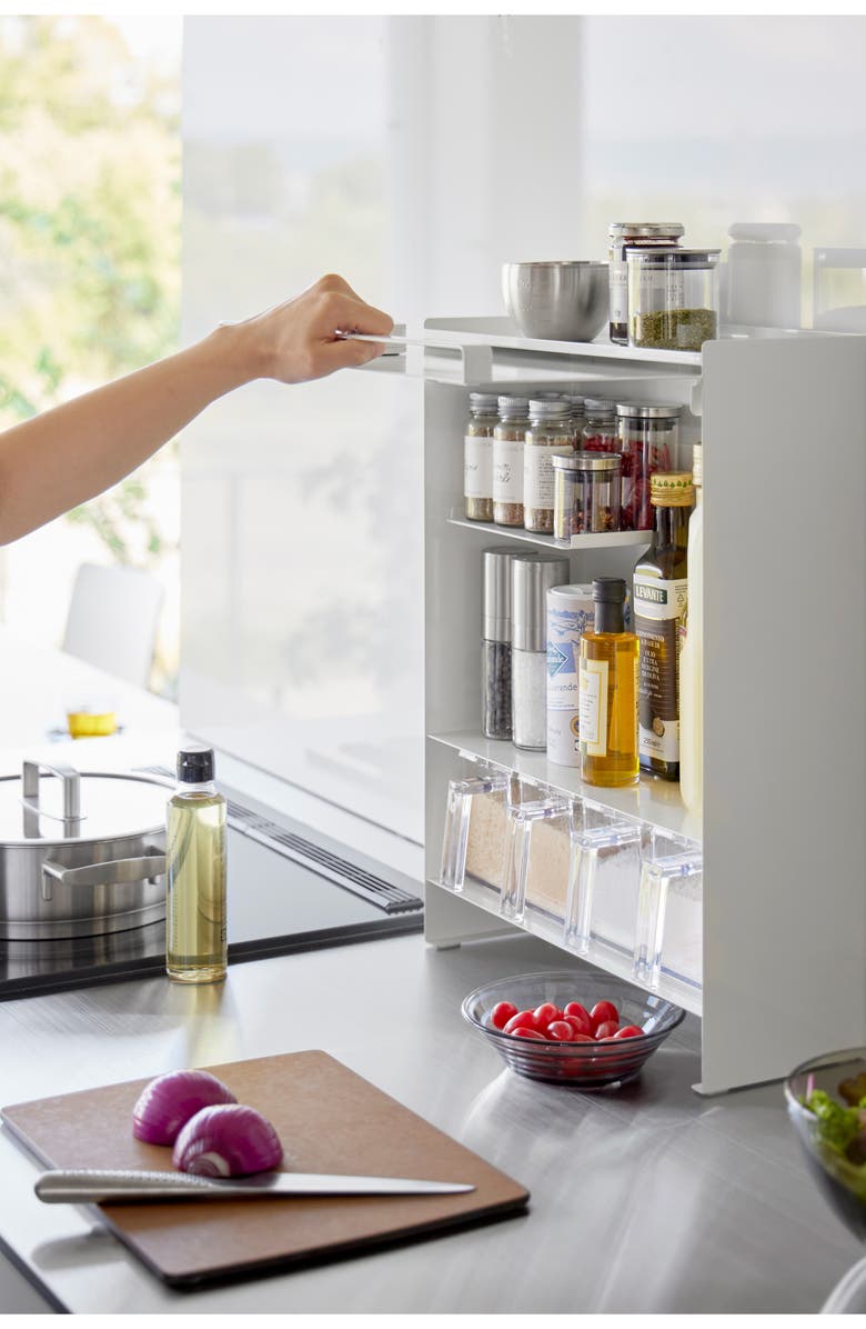 Yamazaki Countertop Spice Rack, Alternate, color, White