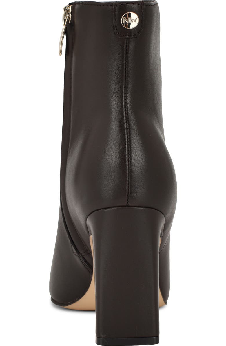 Nine West Reraye Bootie, Alternate, color, Dark Brown Leather