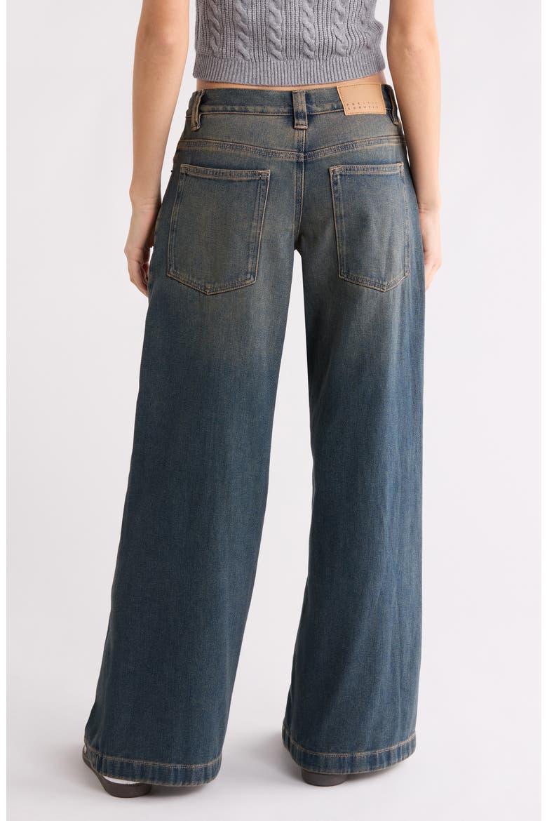 Sloane Ultra Baggy Del Mar Wide Leg Jeans, Alternate, color, DARK INDIGO