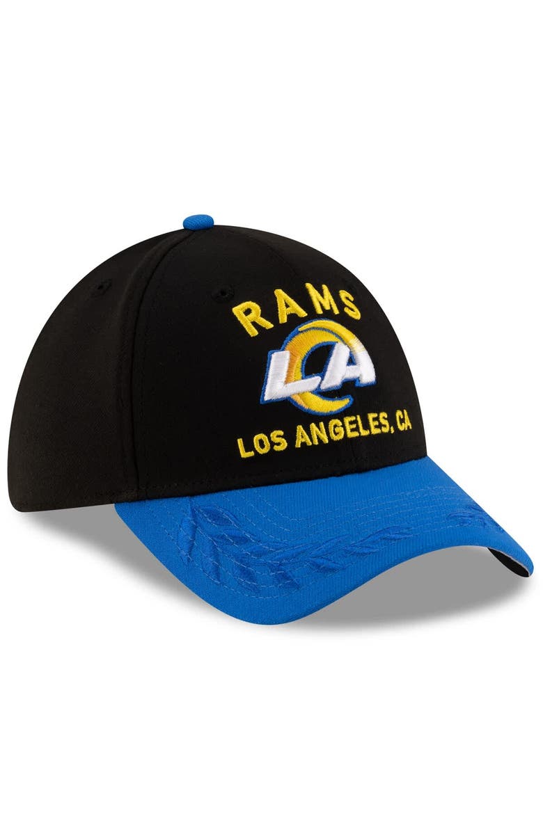 New Era Men's New Era Black/Royal Los Angeles Rams 2025 NFL Draft 39THIRTY Flex Hat, Alternate, color, Black