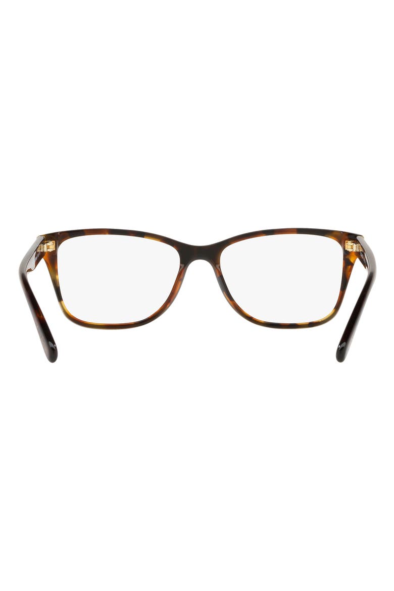 50mm Rectangular Optical Glasses, Alternate, color, BLACK TORTOISE / DEMO LENS