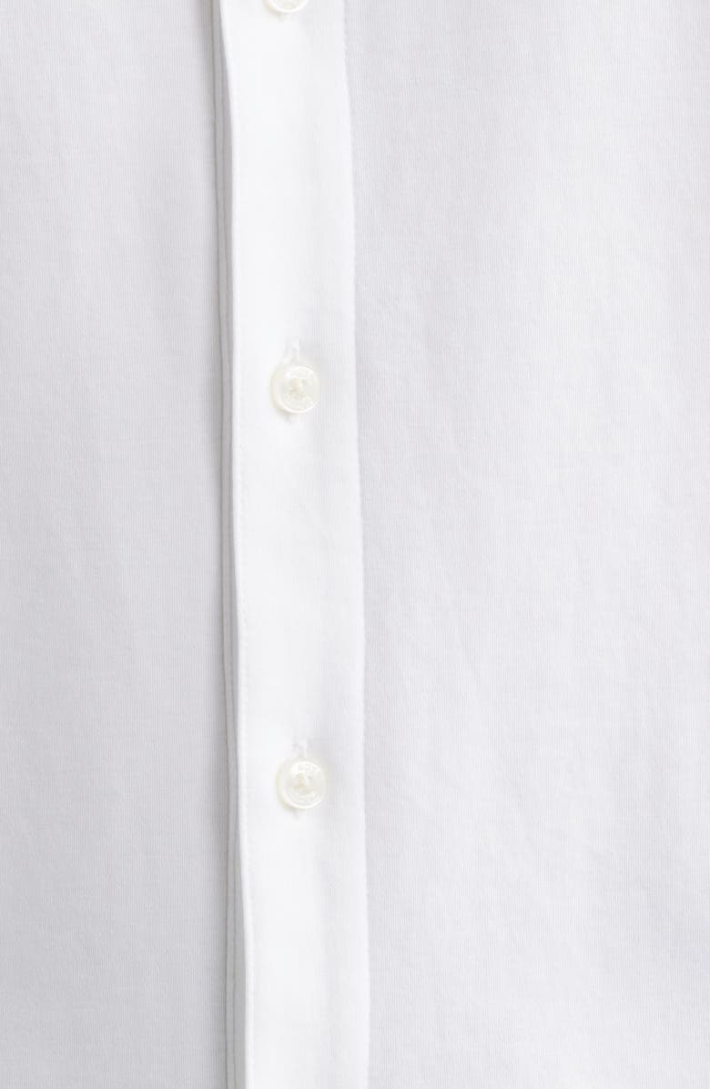 BOSS Puno Short Sleeve Cotton Button-Up Shirt, Alternate, color, White