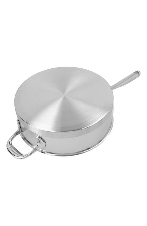 Demeyere Atlantis 3-quart Stainless Steel Sauté Pan With Helper Handle & Lid In Silver