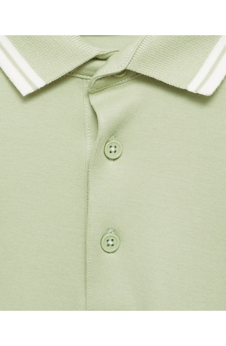 MANGO Tipped Cotton Polo, Alternate, color, 