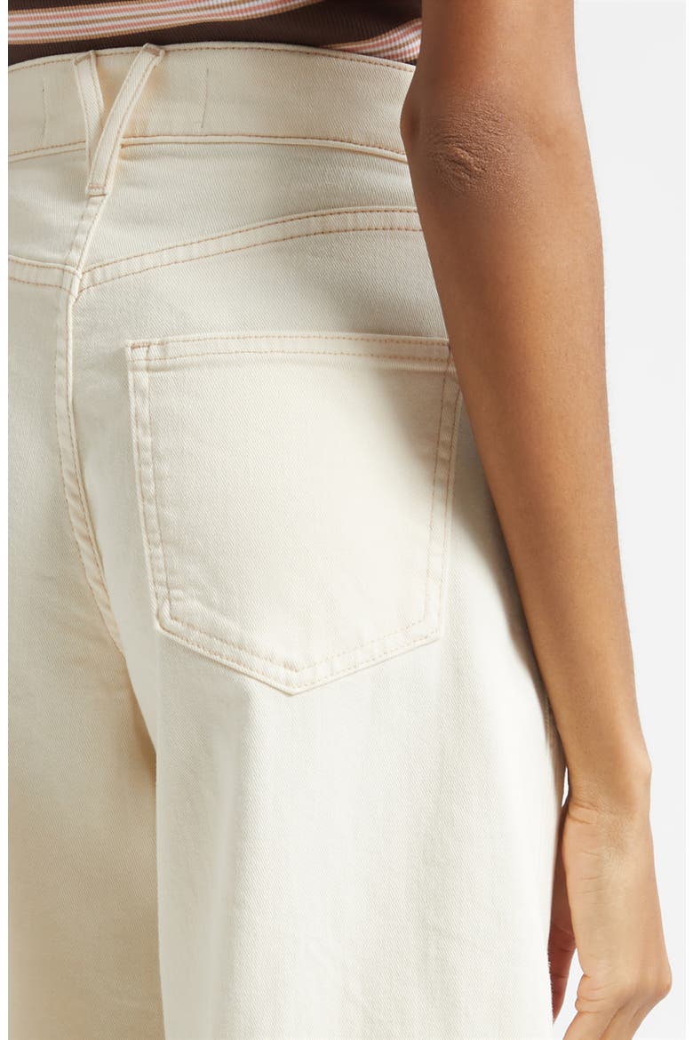 Marlowe High Waist Culotte Jeans, Alternate, color, ECRU