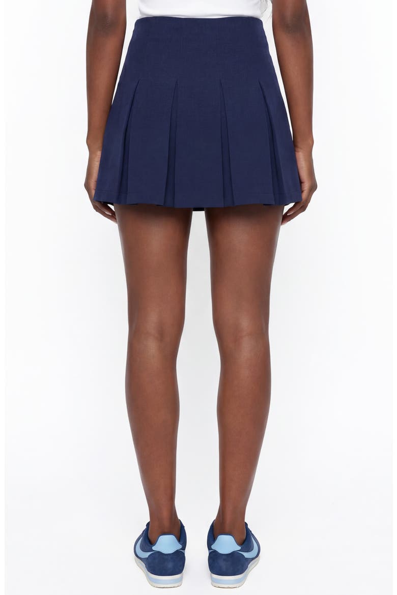 Mandy Pleated Skirt, Alternate, color, NAVY BLAZER
