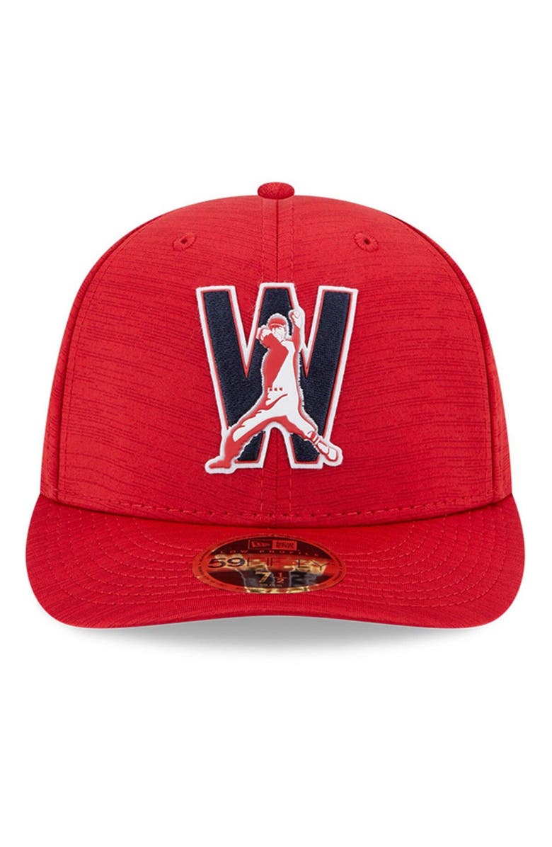 New Era Men's New Era  Red Washington Nationals 2023 Clubhouse Low Profile 59FIFTY Fitted Hat, Alternate, color, Red