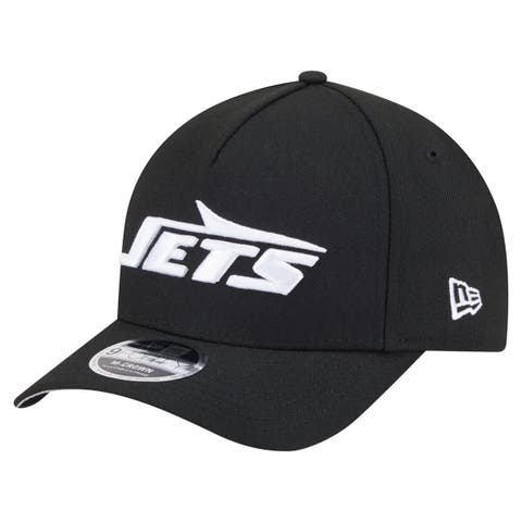 Men's New Era  Black New York Jets Team Collection 9FORTY M-Crown A-Frame Adjustable Hat