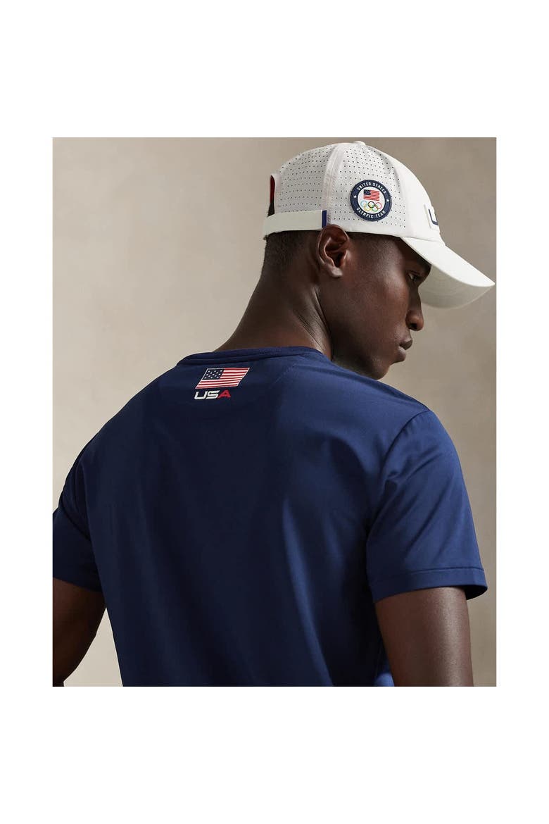 Men's Polo Ralph Lauren Team USA Stretch Jersey T-Shirt, Alternate, color, Navy
