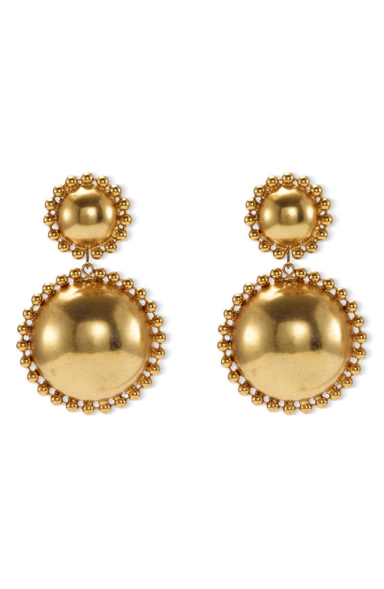 LELET NY Lucia Dome Drop Earrings, Main, color, Gold