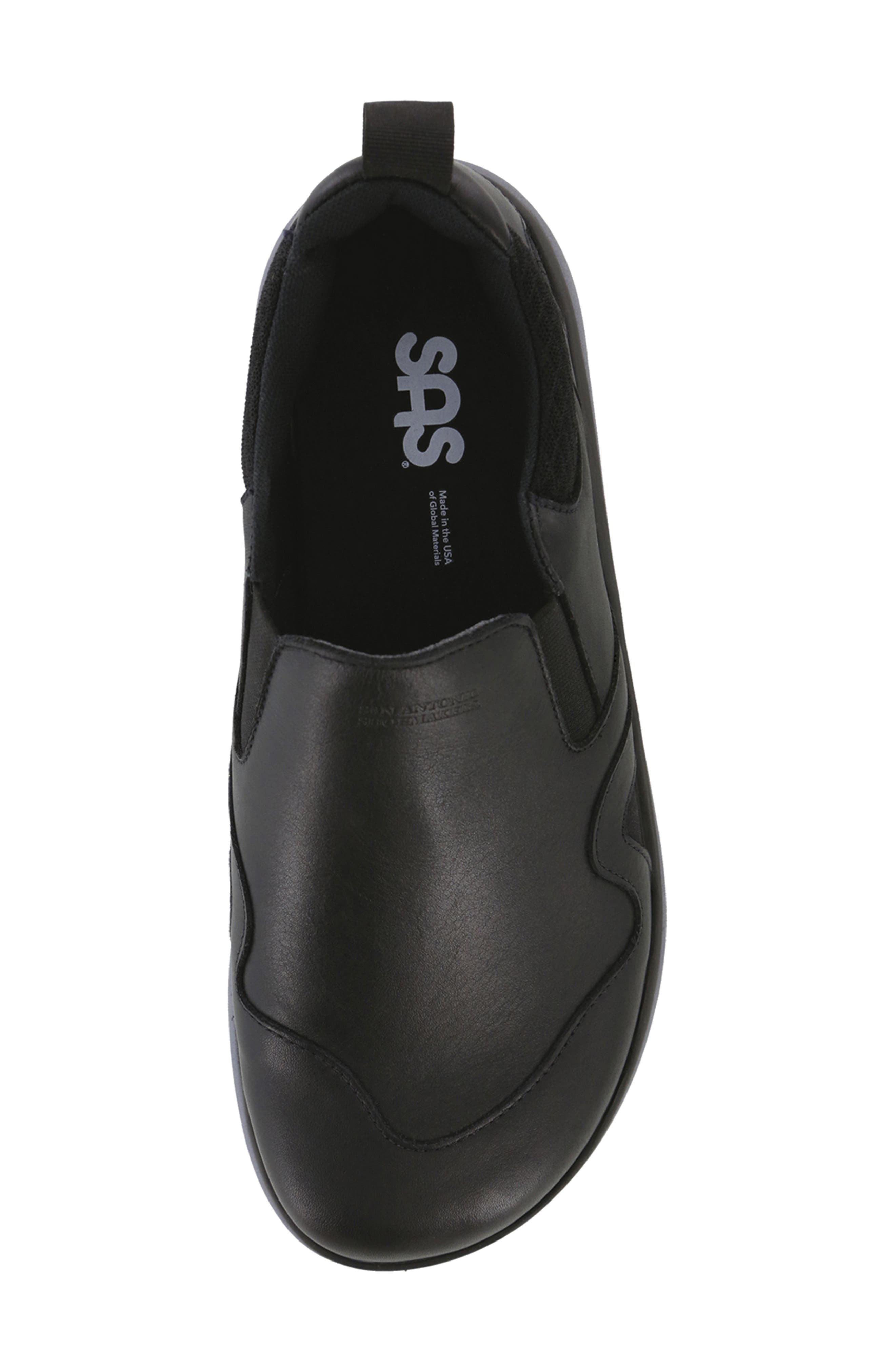 SAS Scramble Water Resistant Slip-On Sneaker, Alternate, color, Black