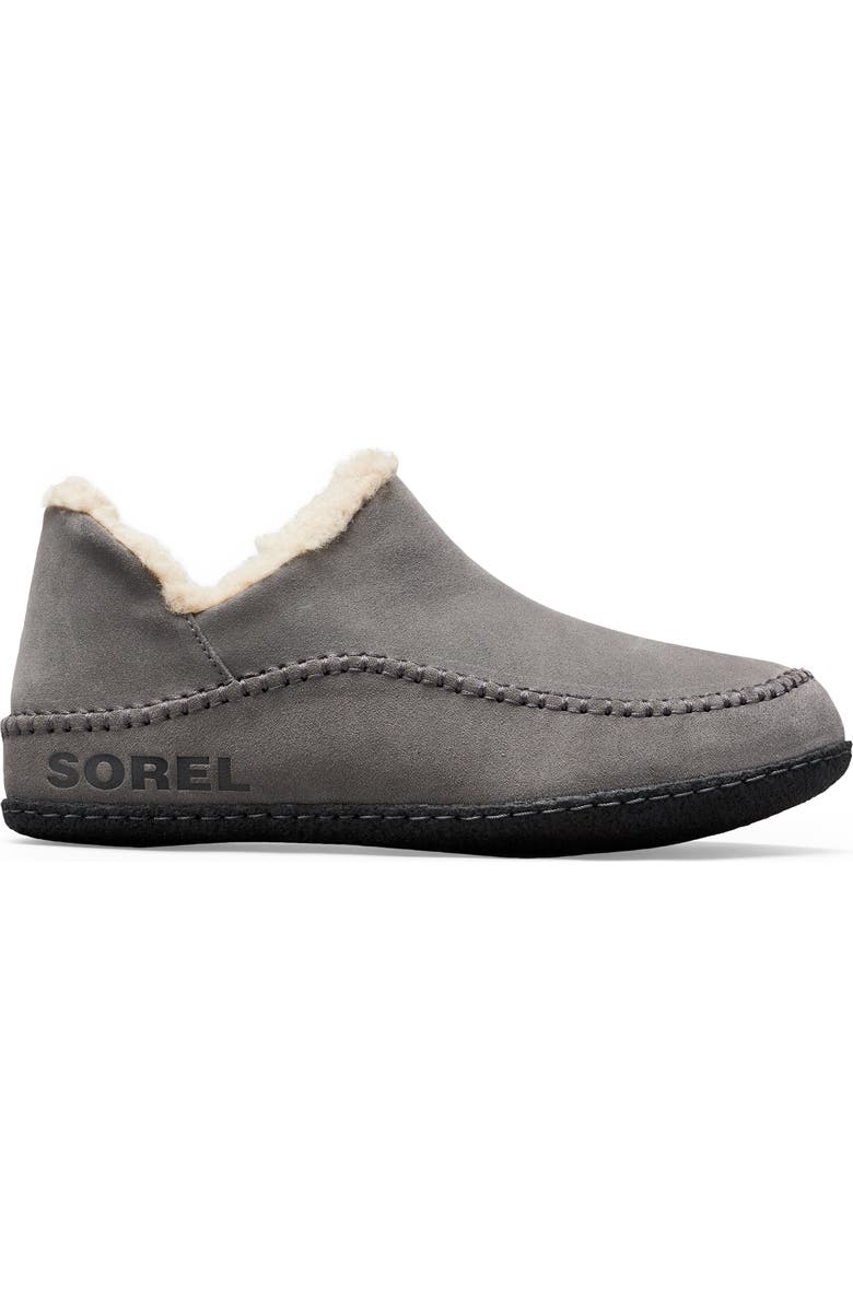 SOREL Manawan II Faux Fur Lined Slipper, Alternate, color, Quarry