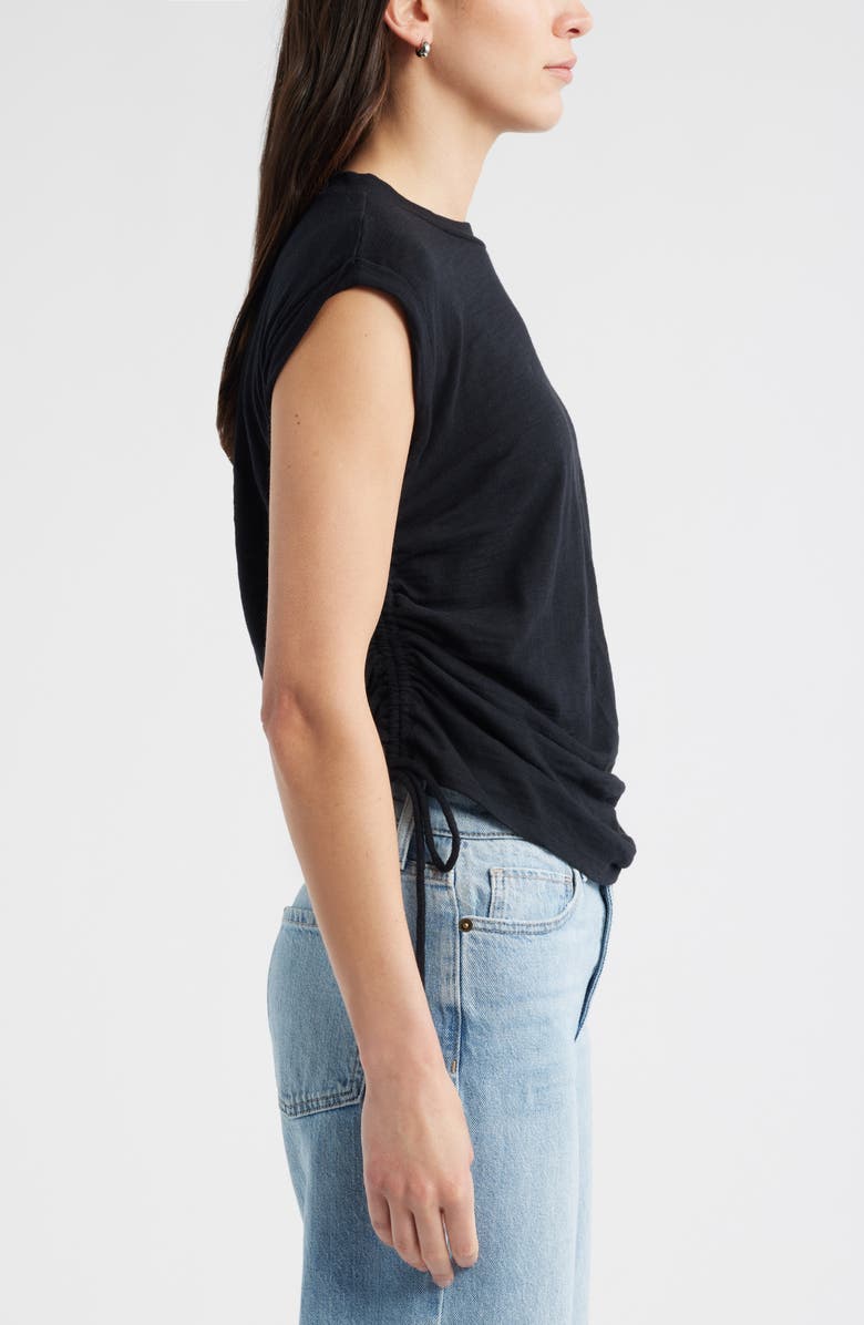 Caslon<sup>®</sup> Ruched Tank, Alternate, color, Black