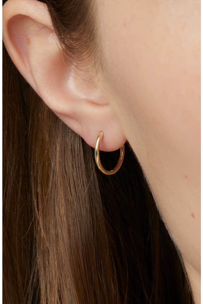 Small Gold Hoop Earrings - Gold Hoops Small, Alternate, color, Gold