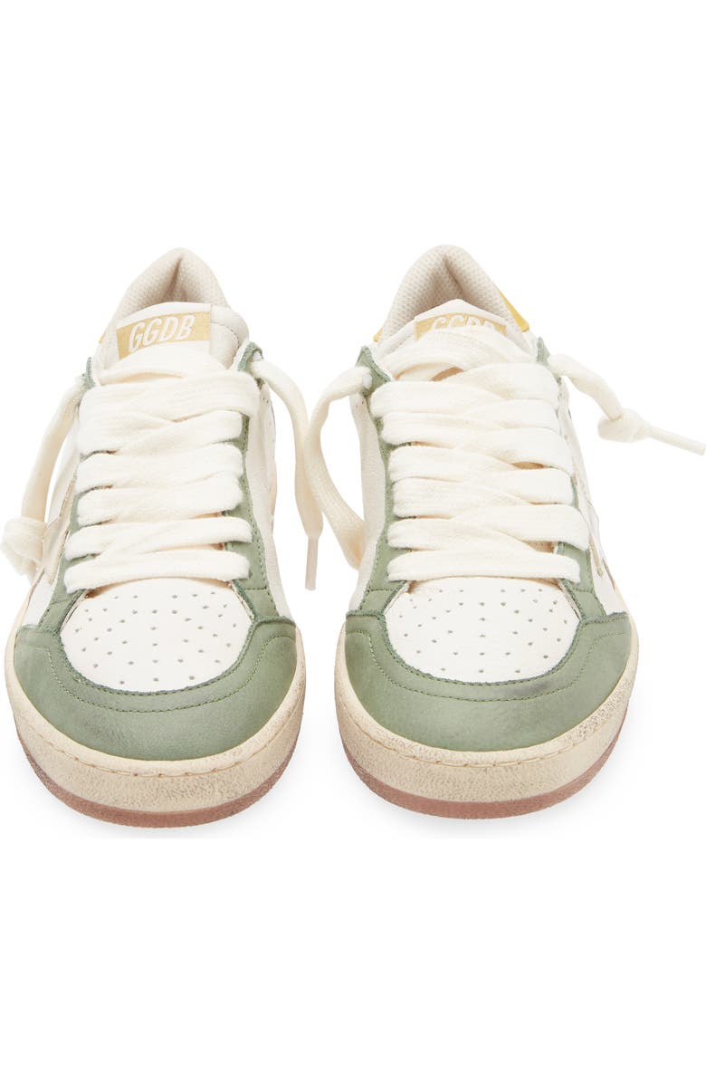 Golden Goose Ball Star Sneaker, Alternate, color, White/Green/ Platinum/ Mustard