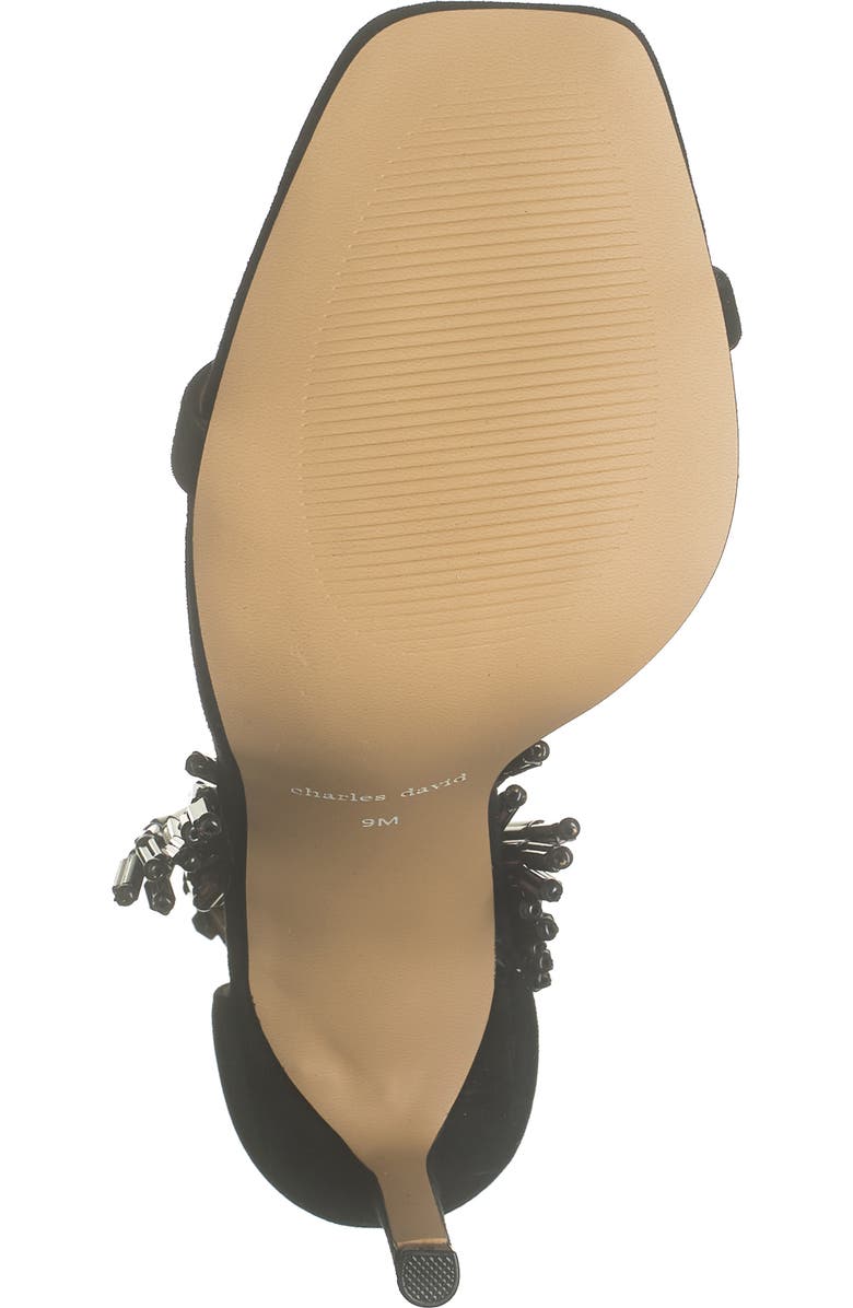 Charles David Enrich Beaded Fringe Sandal, Alternate, color,