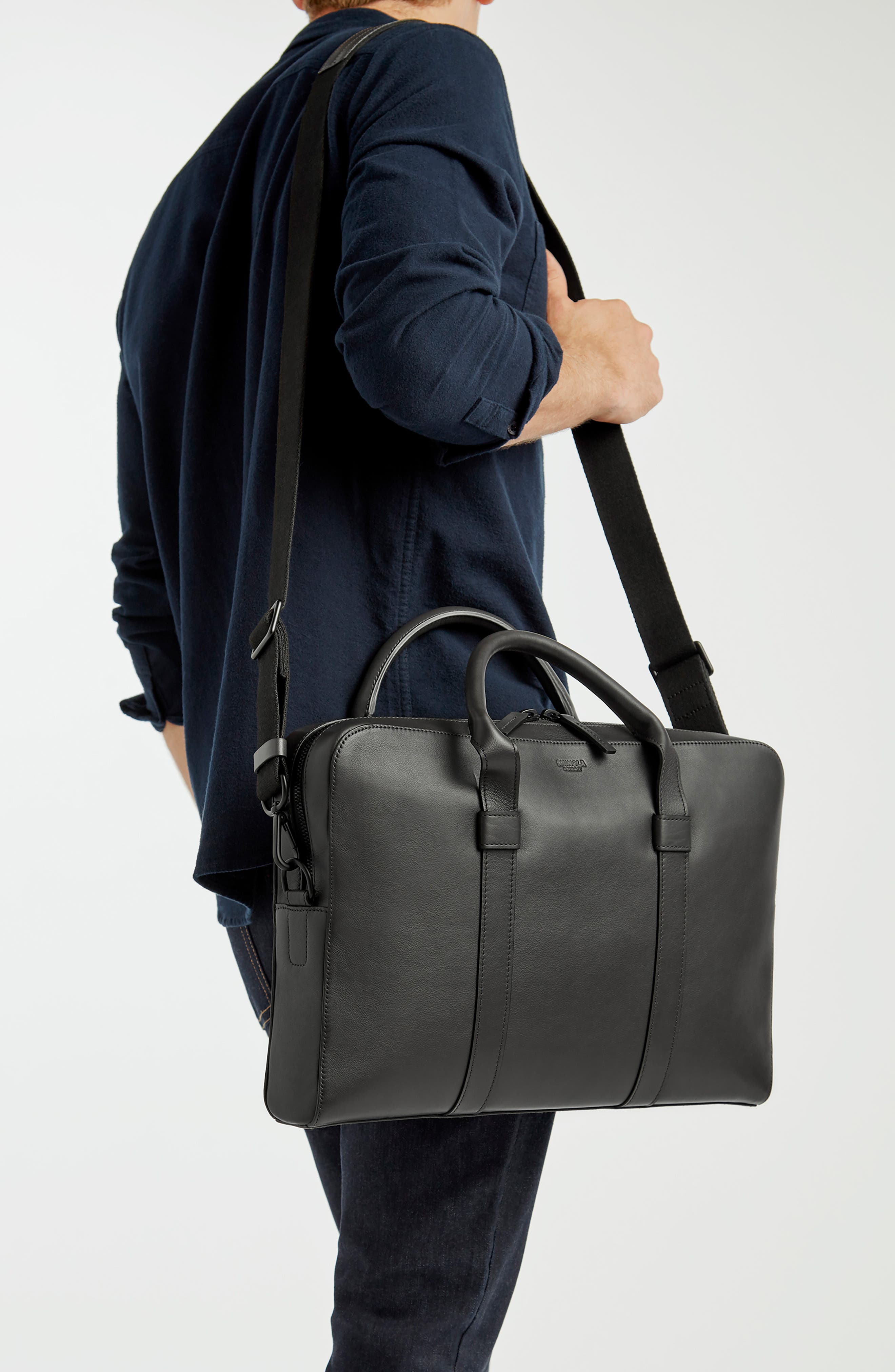 Shinola Guardian Leather Briefcase, Alternate, color, 