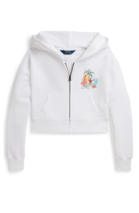 Kids' Polo Bear Cotton Blend Hoodie (Big Kid)