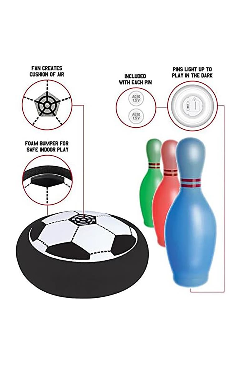 Air Soccer Bowling Game, Alternate, color, Multicolored
