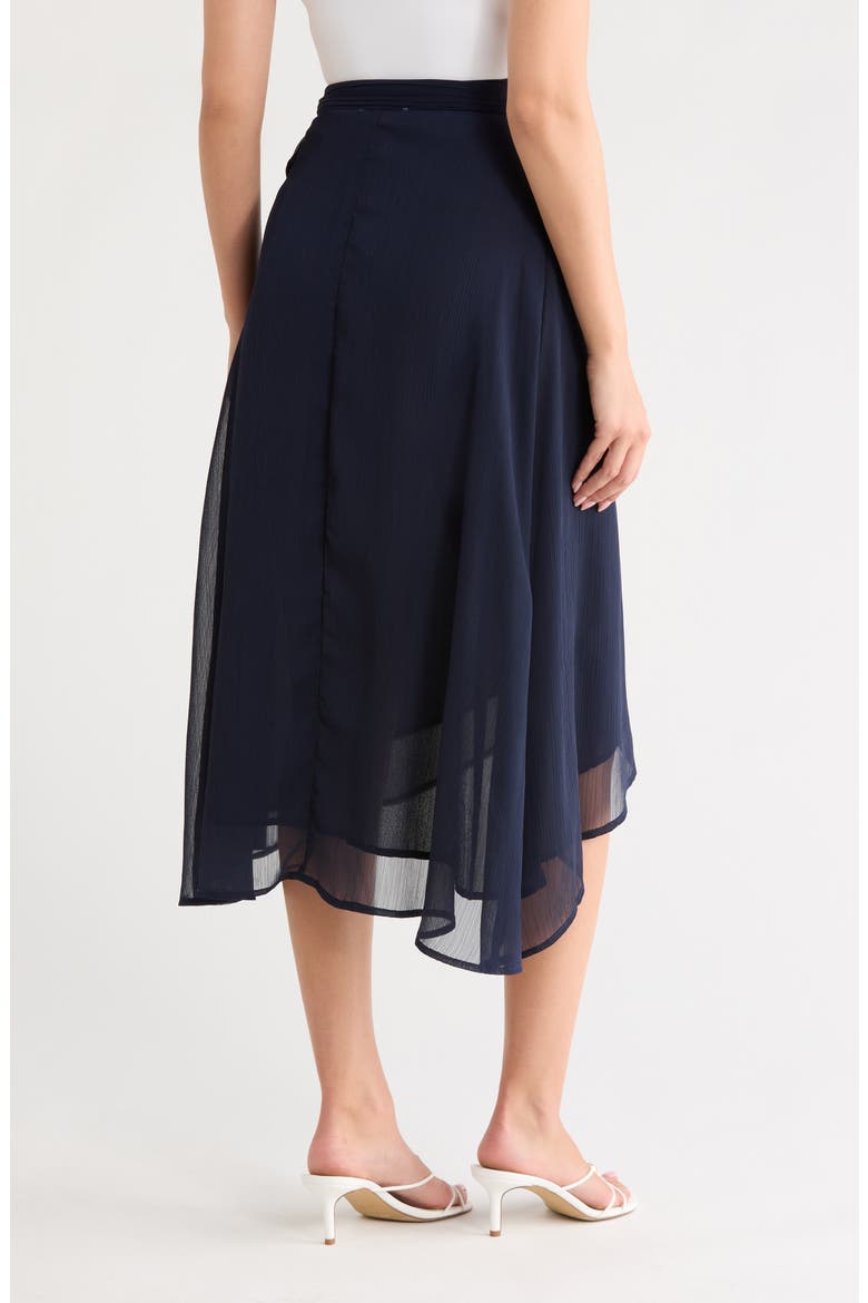 Yasinia Faux Wrap Skirt, Alternate, color, BARITONE BLUE