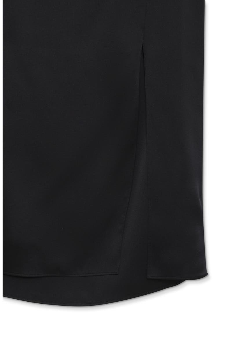 Jolin Silk Midi Skirt, Alternate, color, BLACK