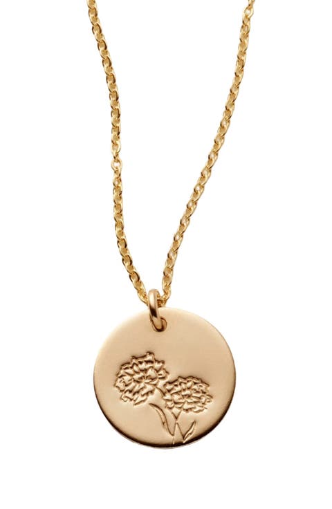 October Birth Flower Necklace