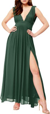 BY DESIGN Love by Design Athen Plunging V-Neck Maxi Dress