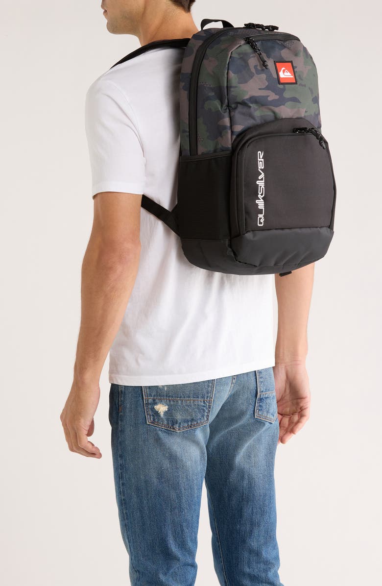 Quiksilver Aframe Backpack, Alternate, color, Black/ Camo