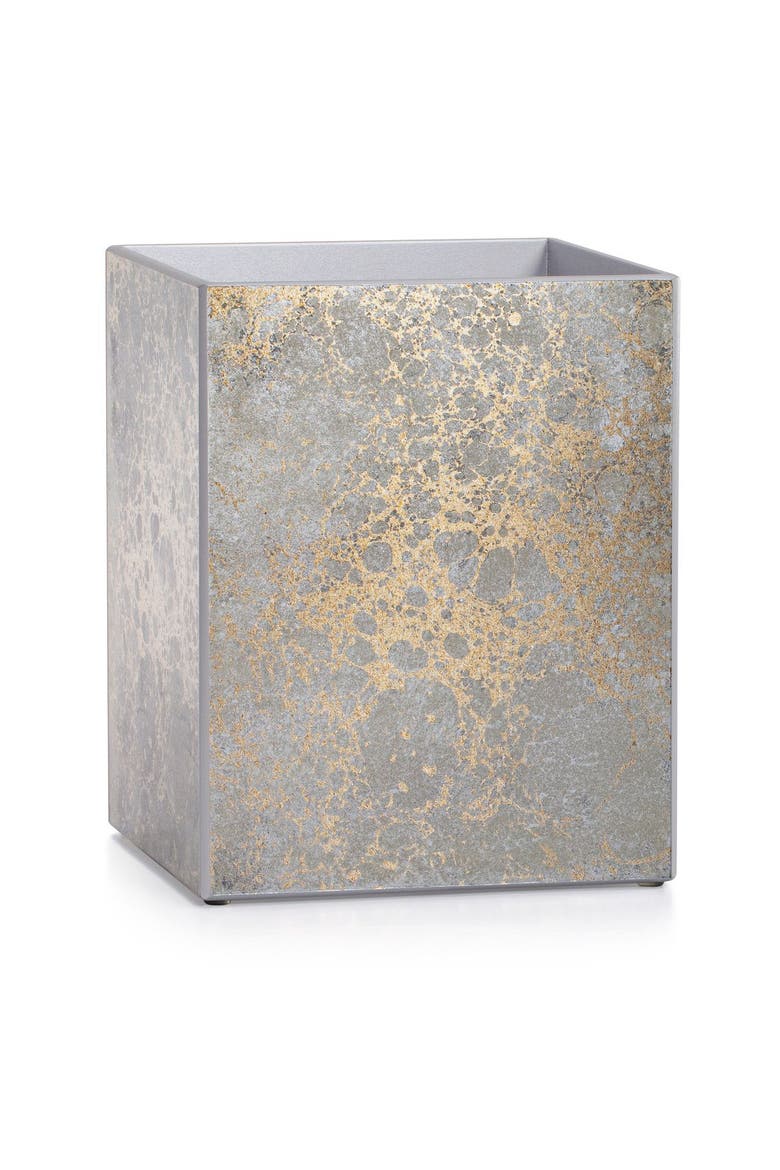 Natasha Waste Basket, Main, color, SILVER