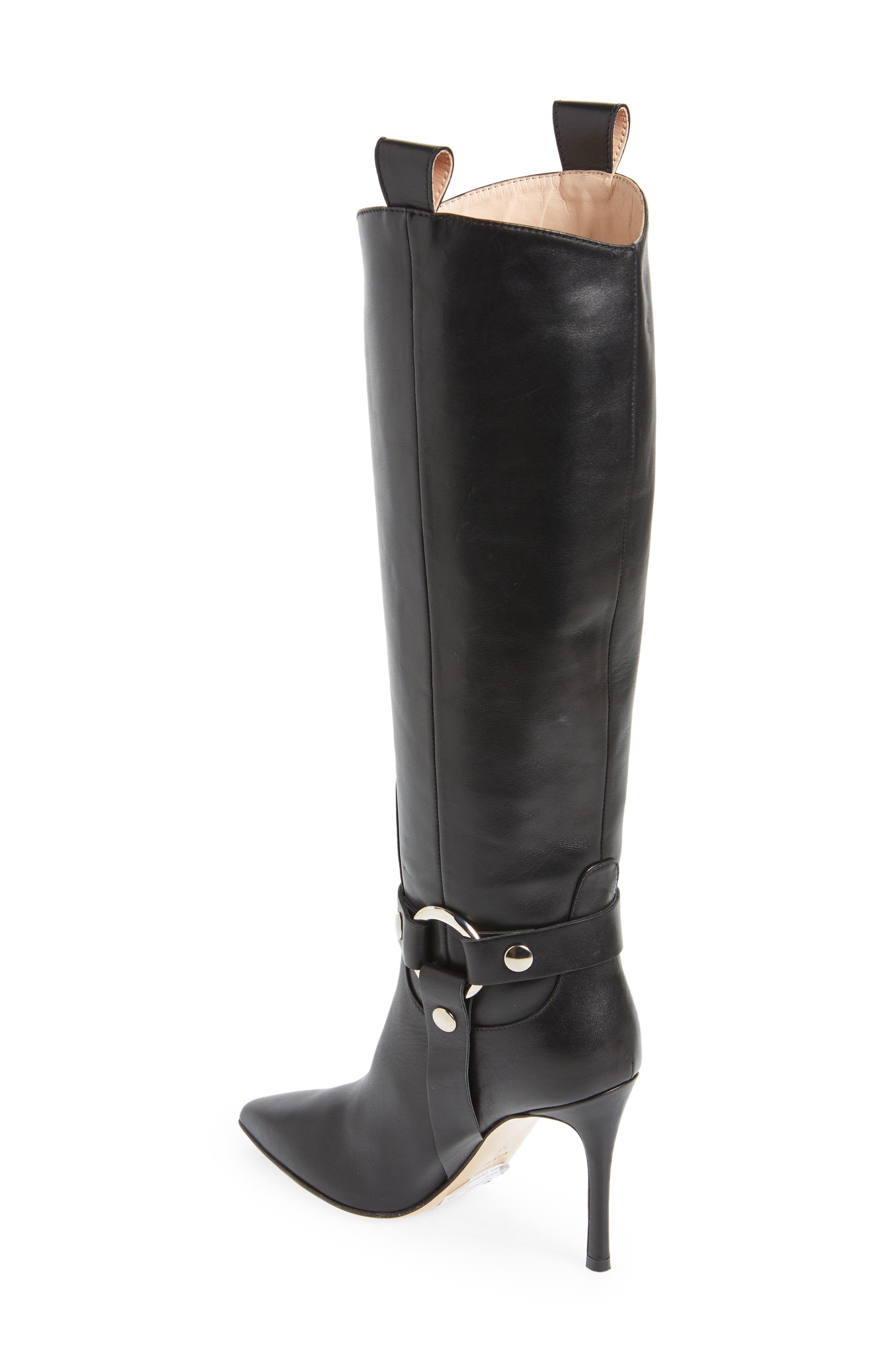BEAUTIISOLES Phoebe Knee High Boot, Alternate, color, Black Soft Leather
