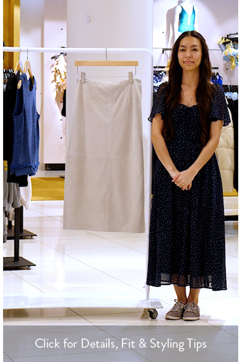 Suede Midi Skirt video