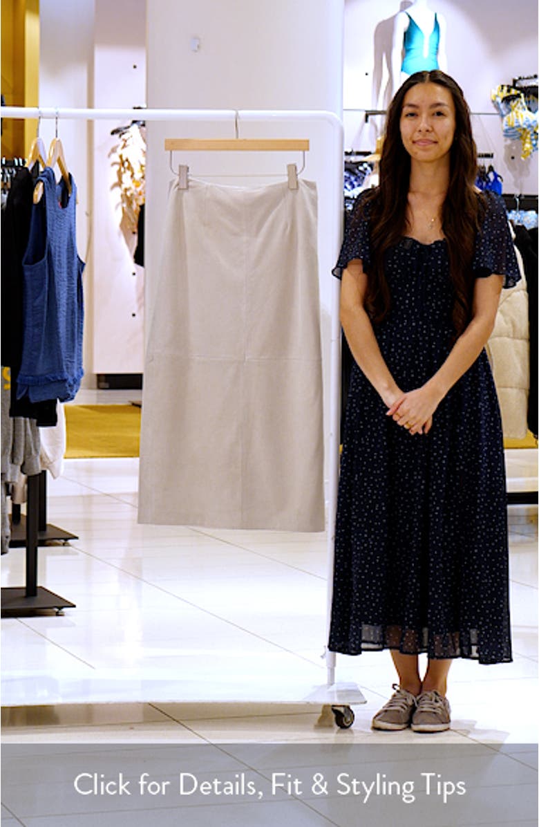 Suede Midi Skirt, sales video thumbnail