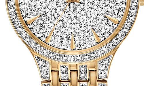 Bulova Pavé Crystal Bracelet Watch, 32mm In Gold
