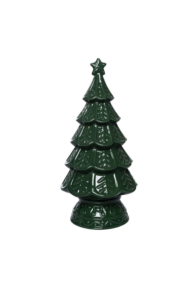 Evergreen Tree Figurine, Main, color, Green