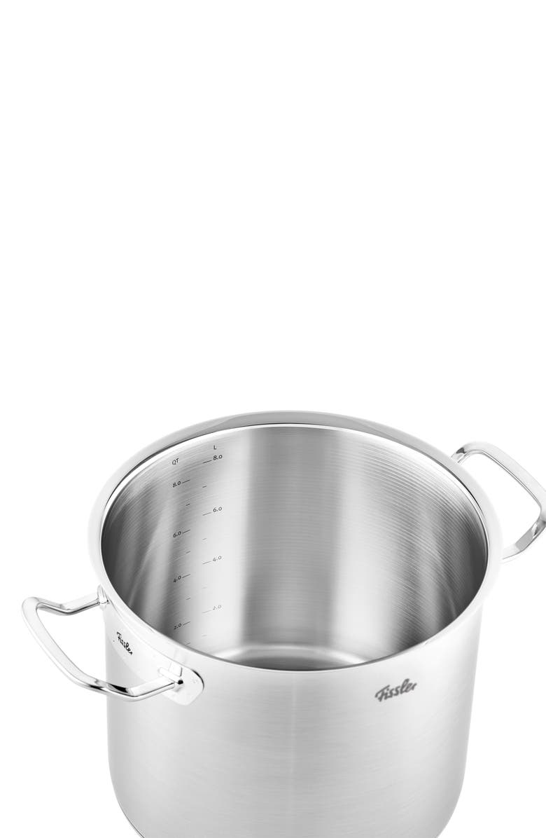 Fissler Original-Profi Collection Stainless Steel Tall Stock Pot with Metal Lid, Alternate, color, Stainless Steel