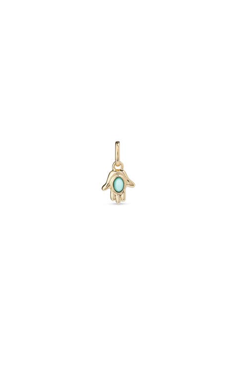 18K Gold-Plated Charm In The Shape Of A Hand