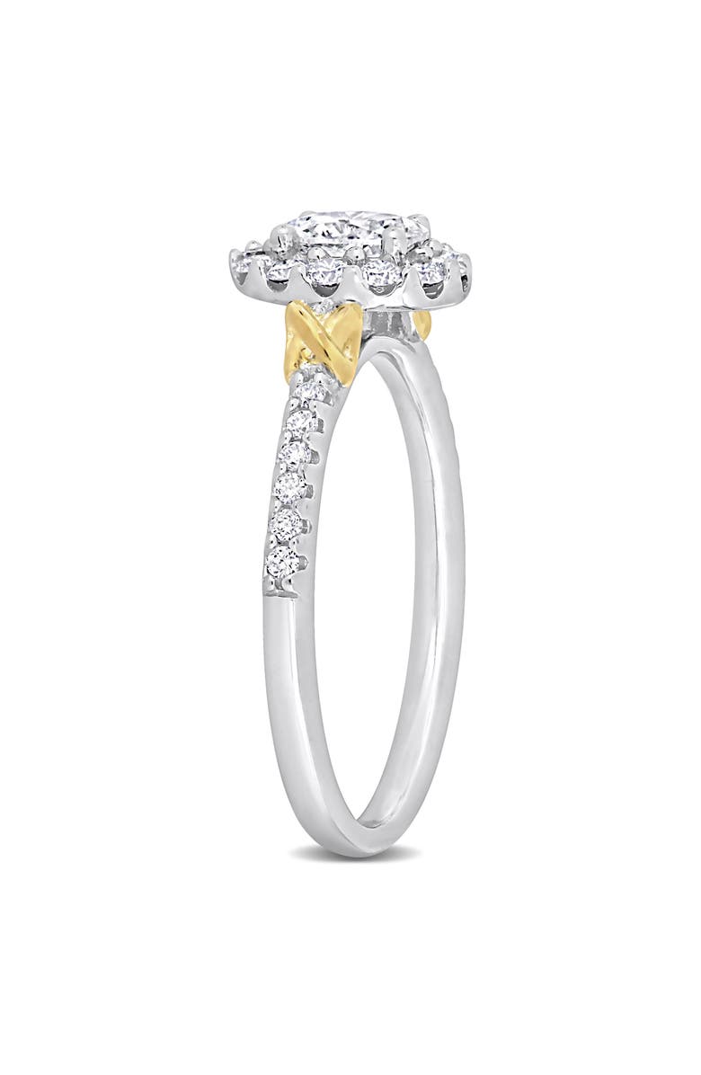 Julianna B. Diamond Oval Halo Ring 14k Gold, Alternate, color,