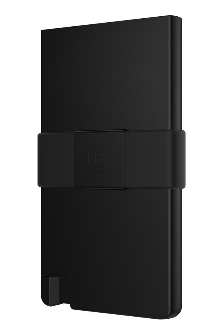 Pro Button Release Recycled Metal Card Holder, Main, color, JET BLACK