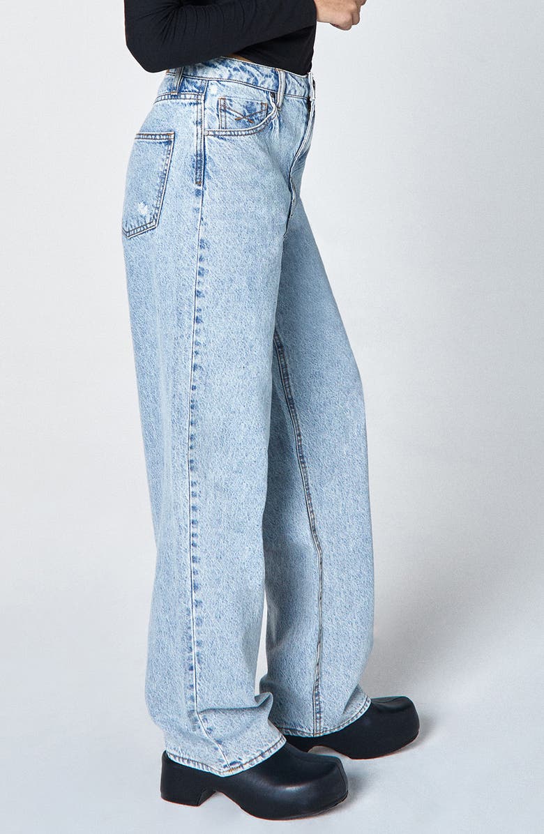 Unpublished Rumi High Waist Wide Leg Jeans, Alternate, color, 