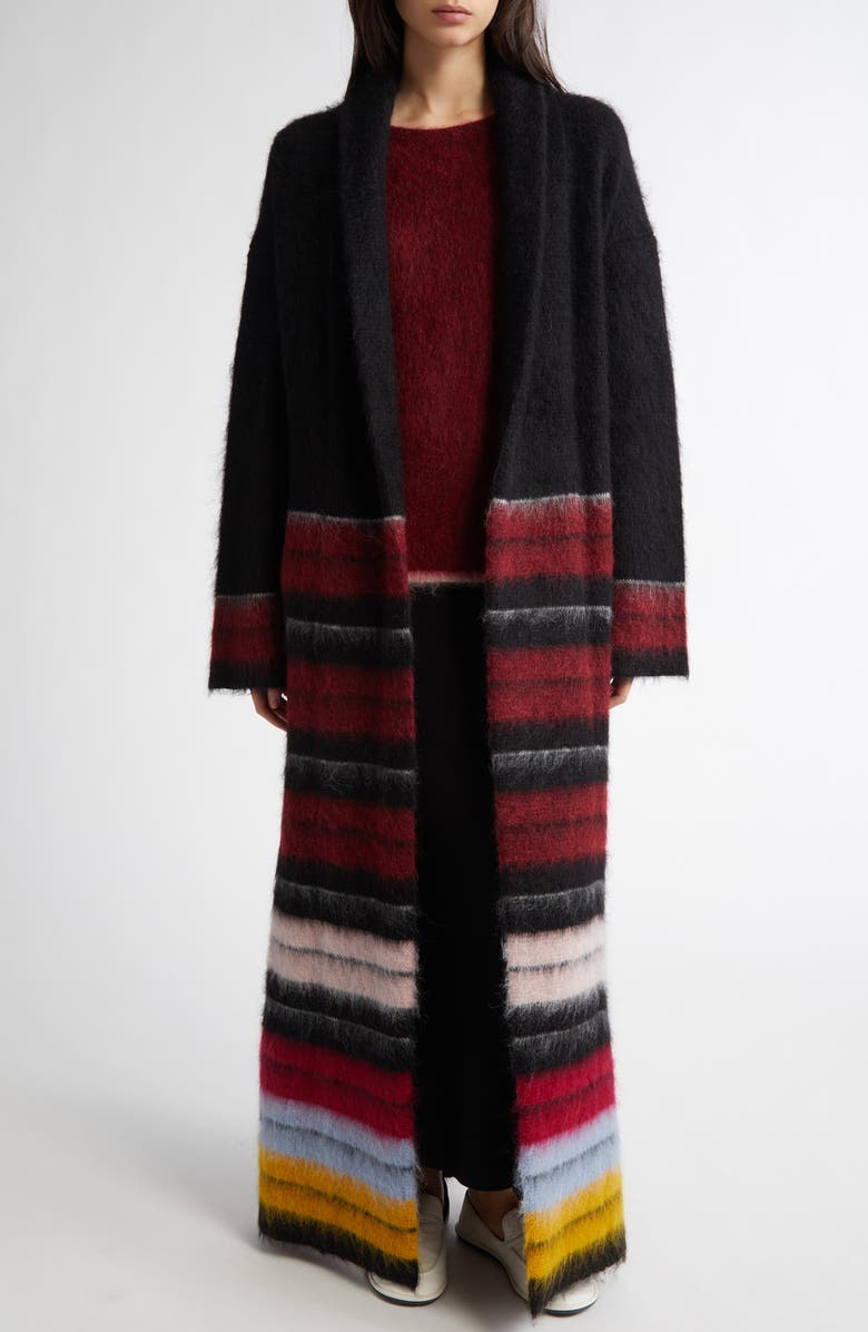 ZANKOV Justin Stripe Longline Cardigan, Alternate, color,