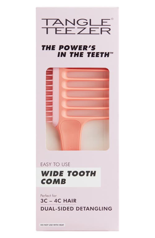 Tangle Teezer Wide Tooth Dual Sided Comb In Peach
