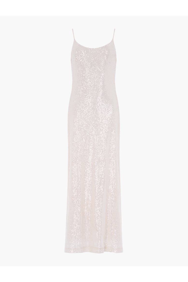 Yvonne Sequin Cami Gown, Alternate, color, Cream