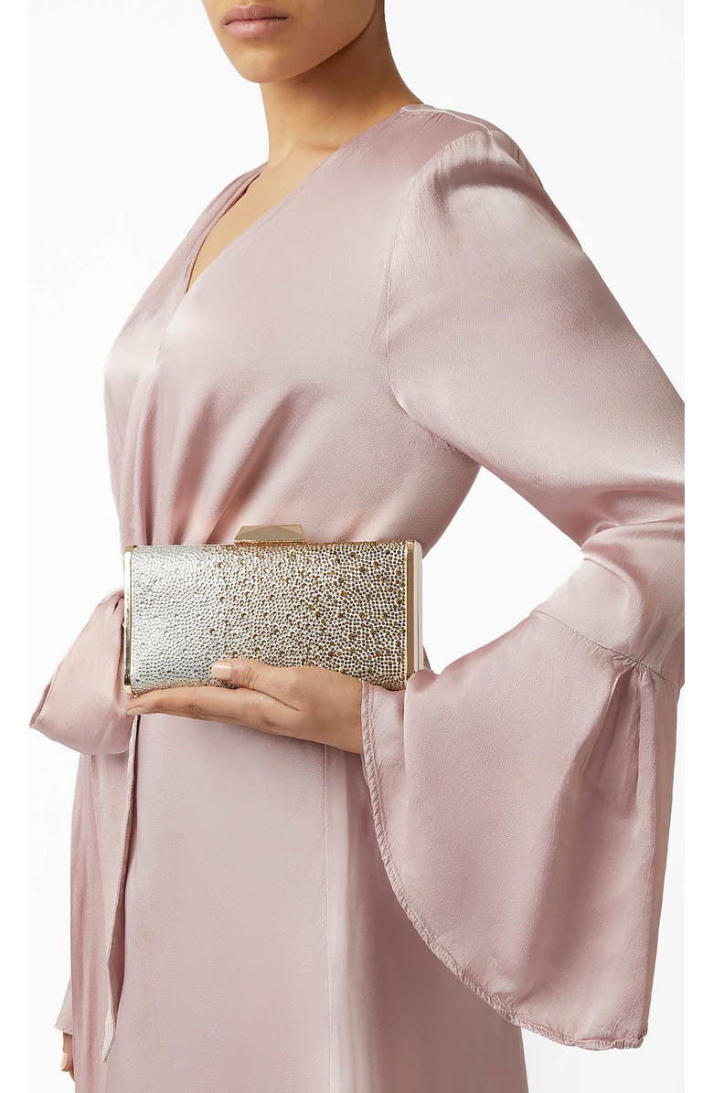 Dune London Bettey Frame Clutch, Alternate, color, Gold