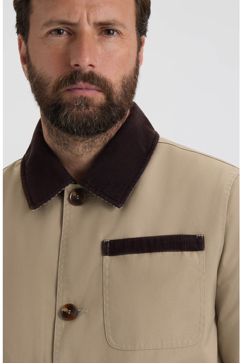 Water Repellent Canvas Barn Jacket, Alternate, color, TEAK
