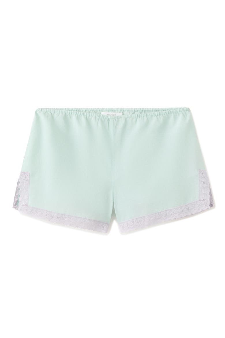 Cotton Pajama Shorts, Alternate, color, BLUE